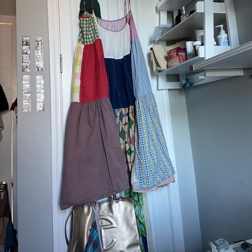 la réunion patchwork dress